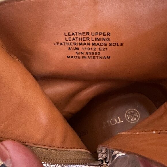 Tory Burch Size 8.5 Snakeskin Boots - Picture 5 of 6